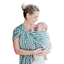 Nalakai Luxe Ring Sling Baby Draagdoek, Zachte Linnenmix, Draag je Kleintje Dichtbij, Comfort, Stijl