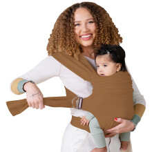 Lalabu The Simple Wrap Portabebés - Elegante Fular para Bebés de 13-28 lbs, Seguro y Ergonómico