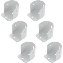 6St Duurzame Witte Closet Pole Houders Van Ijzer Voor En Badkamer
