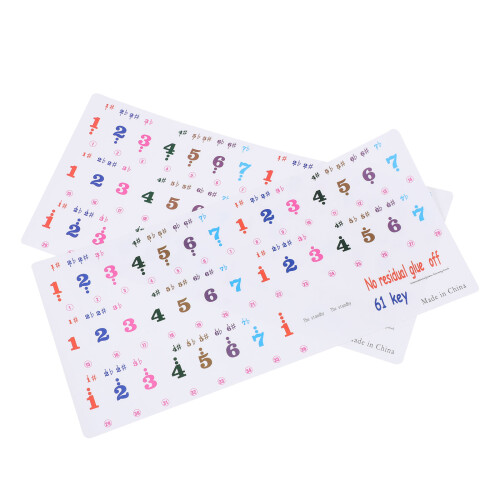 Feuilles Autocollants Pour Clavier De Piano D'Initiation