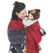 Nalakai Luxe Ring Sling Draagzak, Zachte Linnen Mix Draagdoek, Draag Je Kleintje Dichtbij Je Hart