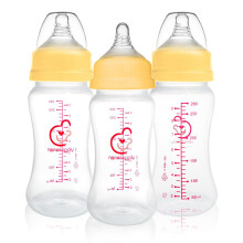 Nenesupply Flessen voor Pasgeborenen, Trage Stroom, Breastsvoeding, 9oz, Antikoliek, Niveau 2