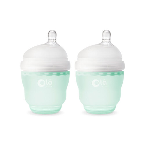 Set Olababy Gentle Bottle 2 Pezzi Mint, 4 Once
