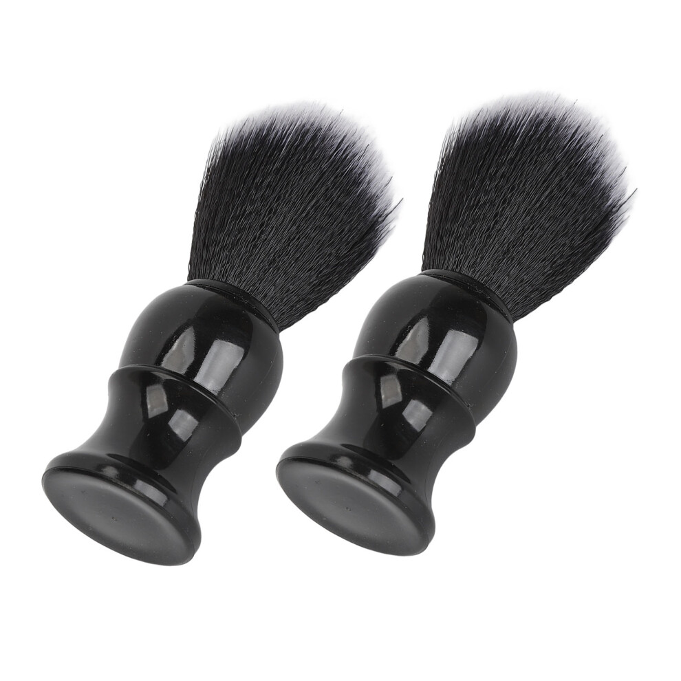 2pcs Beard Soap Brush, Synthetic Bristles, Quick Drying Grooming Tool
