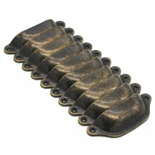 WEICHUAN 10PCS Antik Bronze Jern Skuffe Knopper - Vintage Køkkenmøbler Garderobe Medicin Håndtag (Længde: 96mm Bredde: