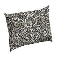 Arden Outdoor Kussen Rugleuning, 23 x 17, Regenbestendig, Kleurvast 17 x 23, Zwart Aurora Damask