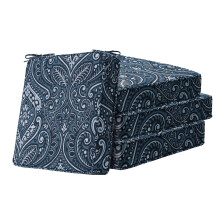 Cojines de Asiento de Esquina Cuadrada, 19" x 19" x 3", Set de 4, Impermeables para Muebles de Patio