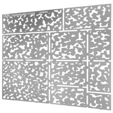 molde spray camuflagem pintura placa cobertura diy aerografia