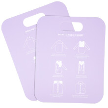 2 unidades dobrador roupas em papelão e pp para camisas