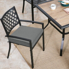 FUNHOME Buitenstoel Kussens 18"x18"x2.5" Set van 2, Waterdichte Patio Kussens met Rits & Touwtjes