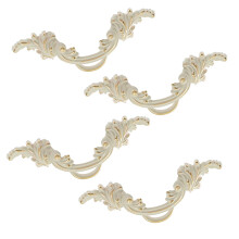 Yoohey 4 Pack 2.5" (64mm) Vintage Kastknoppen Shabby Chic Europees Stijl Antiek Wit