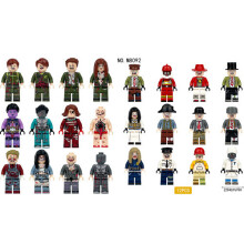 24pcs Zombie building block humanoid profession Minifigure Kid Toy Gift Fit Lego