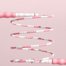 Kids Adjustable Jump Rope Pink, Soft Plastic Handles, 2.5m Length