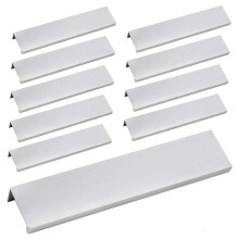 LC LICTOP 150mm/5.9in Bagmonteret Finger Edge Pull Håndtag til Køkken Skab 10Pcs