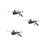 3Pcs Kitchen Fix Angle Sharpener Black with Stainless Steel & Stones 3
