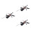 3Pcs Kitchen Fix Angle Sharpener Black with Stainless Steel & Stones 7