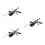3Pcs Kitchen Fix Angle Sharpener Black with Stainless Steel & Stones 8