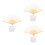 3Sets Creative DIY Hand Fan Frames Bamboo Paper Foldable Multi Color 6