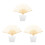 3Sets Creative DIY Hand Fan Frames Bamboo Paper Foldable Multi Color 7