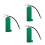 3Pcs Green Miniature Fire Extinguisher Decor Durable Plastic Artistry 6
