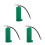 3Pcs Green Miniature Fire Extinguisher Decor Durable Plastic Artistry 9