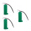 3Pcs Green Miniature Fire Extinguisher Decor Durable Plastic Artistry 10