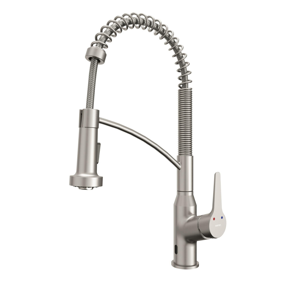 Photos - Tap Karran Scottsdale Touchless Single-Handle Pull-Down Sprayer Kitchen Faucet in Stainless Steel