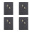 4Pcs Convenient Daily Planner Black Small Weekly Writing Notebook 5