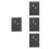 4Pcs Convenient Daily Planner Black Small Weekly Writing Notebook 6