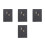 4Pcs Convenient Daily Planner Black Small Weekly Writing Notebook 7
