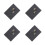 4Pcs Convenient Daily Planner Black Small Weekly Writing Notebook 8