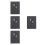 4Pcs Convenient Daily Planner Black Small Weekly Writing Notebook 9