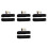 4Pcs Black Front Fork Mudguard Covers for Motorcycle Suspension Guard 4