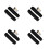 4Pcs Black Front Fork Mudguard Covers for Motorcycle Suspension Guard 10