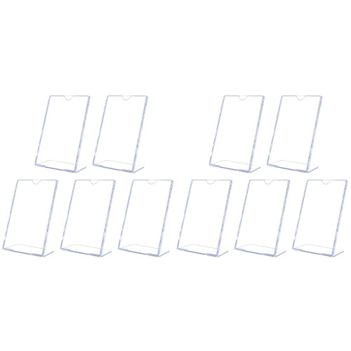 10 Pcs L Shape Slanted Sign Holder Desktop Display Stand 1