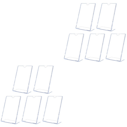 10 Pcs L Shape Slanted Sign Holder Desktop Display Stand 2