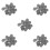 150Pcs Durable Plastic Coins Grey for Magic Tricks and Stage Props 5