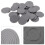 150Pcs Durable Plastic Coins Grey for Magic Tricks and Stage Props 11