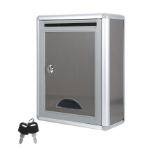 boîte à suggestions en aluminium avec serrure pour réclamations