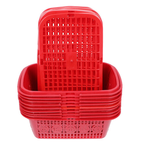 Worgeous Berry Baskets With Lid Plastic Red 10pcs For Storage