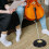 Black Plastic Cello End Pin Holder with Non-Slip Rubber Base 3