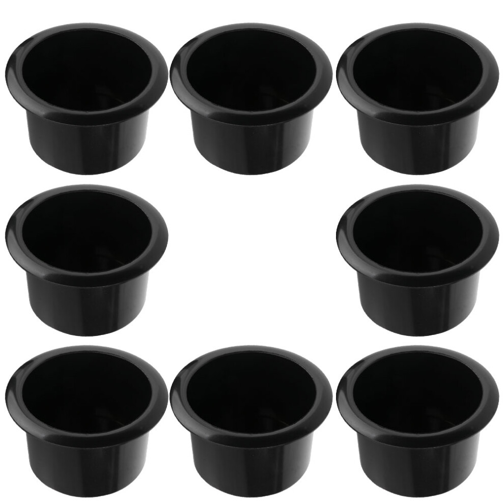 8Pcs Multiuse Plastic Cup Holder Inserts For Sofa Car Rv Black 3013429840901