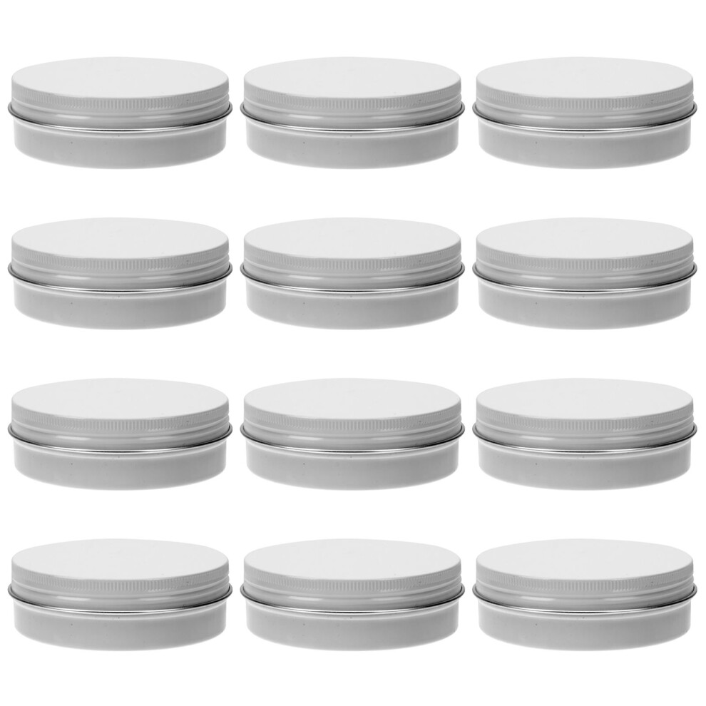Totority White 20Pcs 100Ml Aluminum Jars With Lid For Cosmetics, Leak-Proof