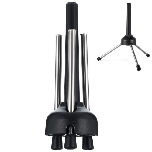 Black Portable Foldable Clarinet Stand Instrument Tripod Holder