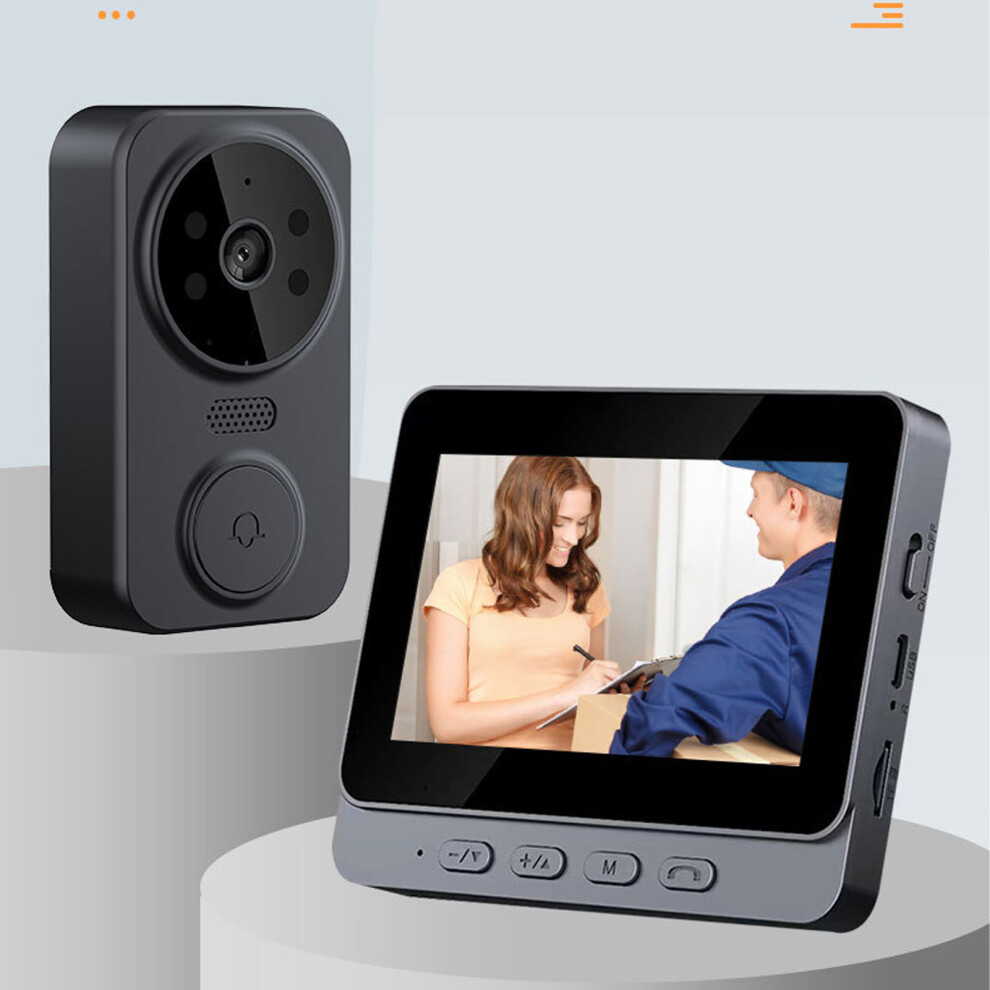 Infrared Night Vision Wifi Video Doorbell 2.4Ghz 1080P Wide Lens 9471387052776