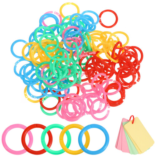 Cards Rings Yellow 120pcs 1.2x0.1x0.1in