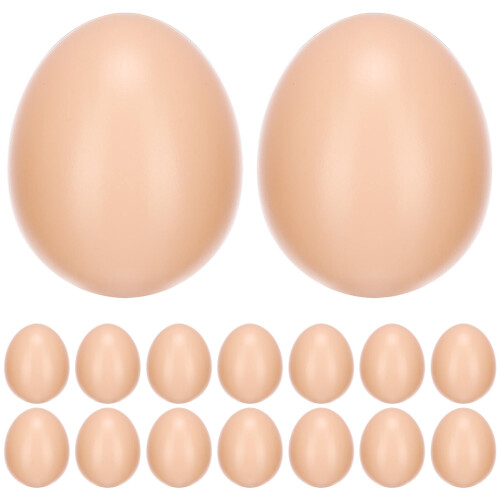 20 Pcs Simulated Plastic Egg Toys Diy Simulation Eggs Artificial Fake