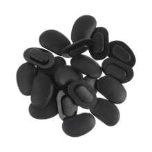 20pcs silicone nose pads for glasses, non-slip black