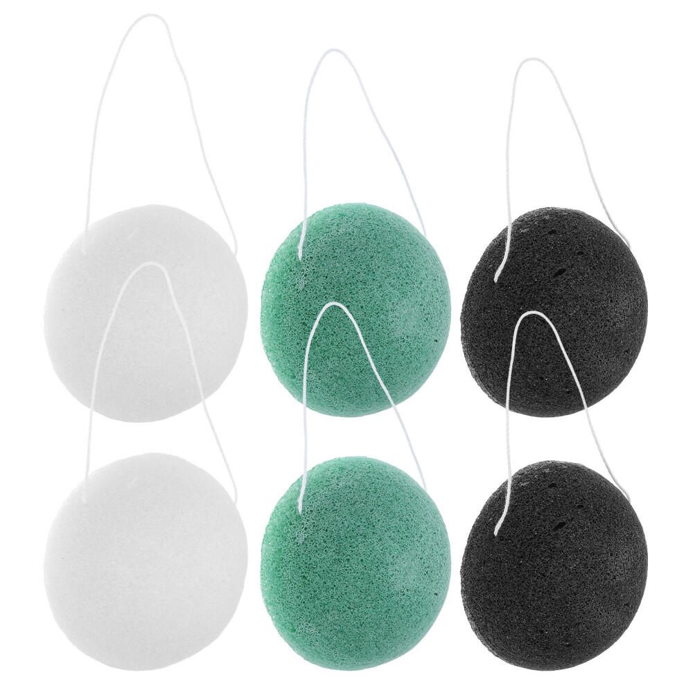 Artibetter White Exfoliating Konjac Sponges 6 Pcs