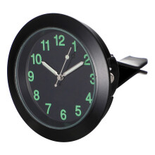 horloge universelle quartz noctilucente pour tableau de bord auto noir